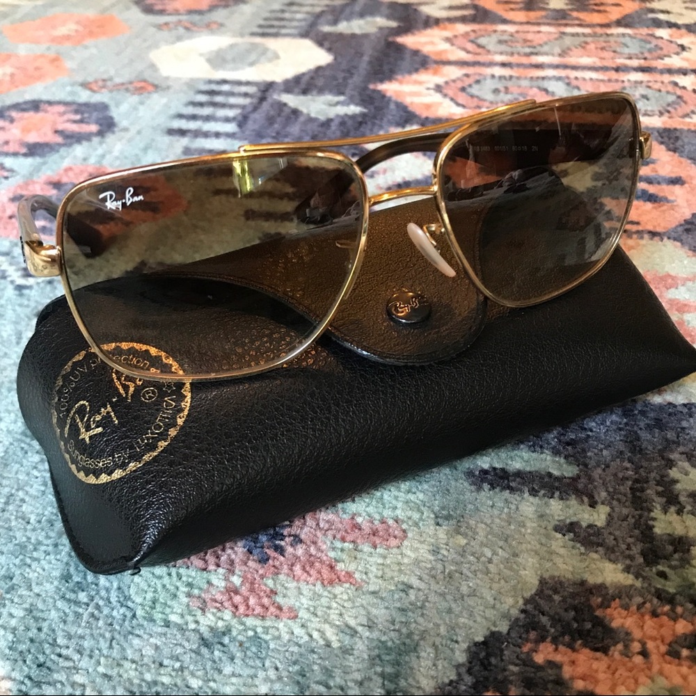 Ray-Ban Gold Frame RB3483 Gradient Lens Sunglasses